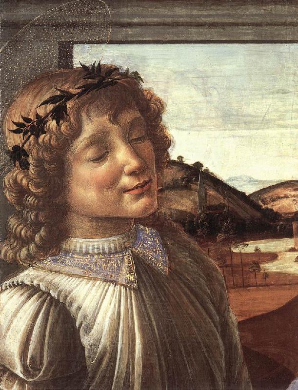 BOTTICELLI, Sandro Madonna and Child with an Angel (detail)  fghfgh China oil painting art